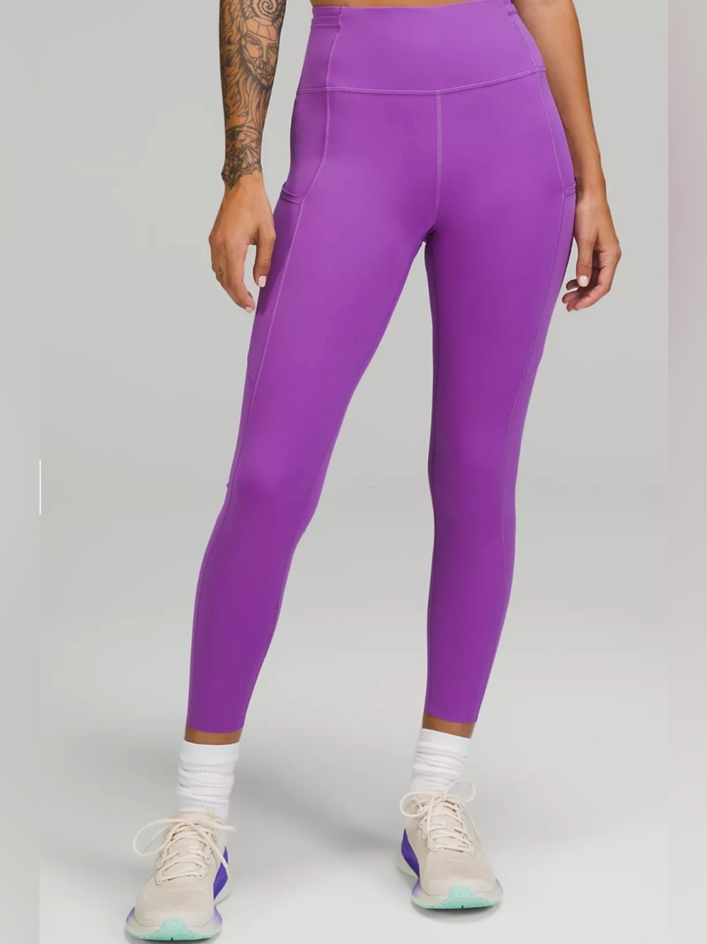 Lululemon Womens Magenta Fast and Free High-Rise Tight 25" Legging 6